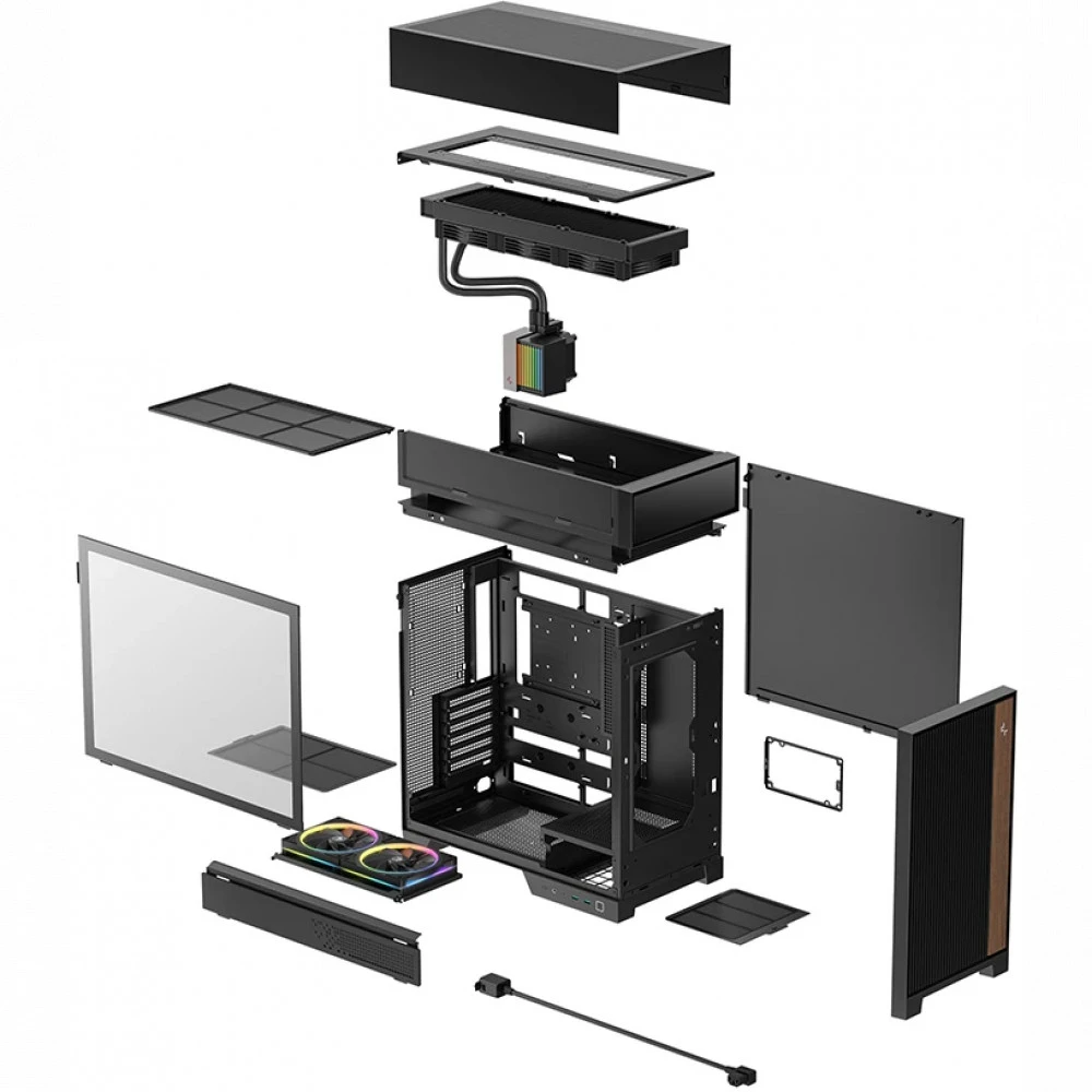 Корпус Deepcool CL6600 Black R-CL6600-BKNNA0-G-1 Mid-Tower