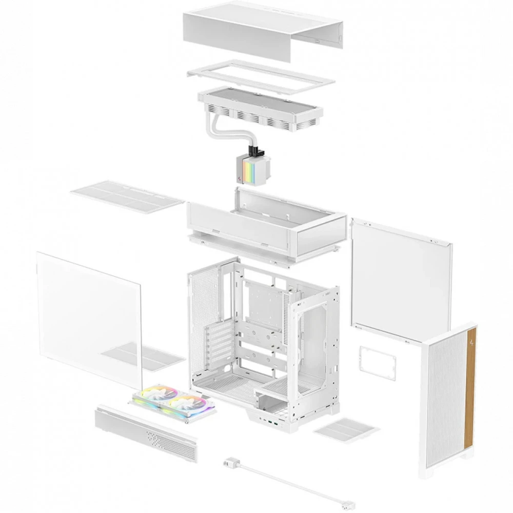 Корпус Deepcool CL6600 White R-CL6600-WHNNA0-G Mid-Tower