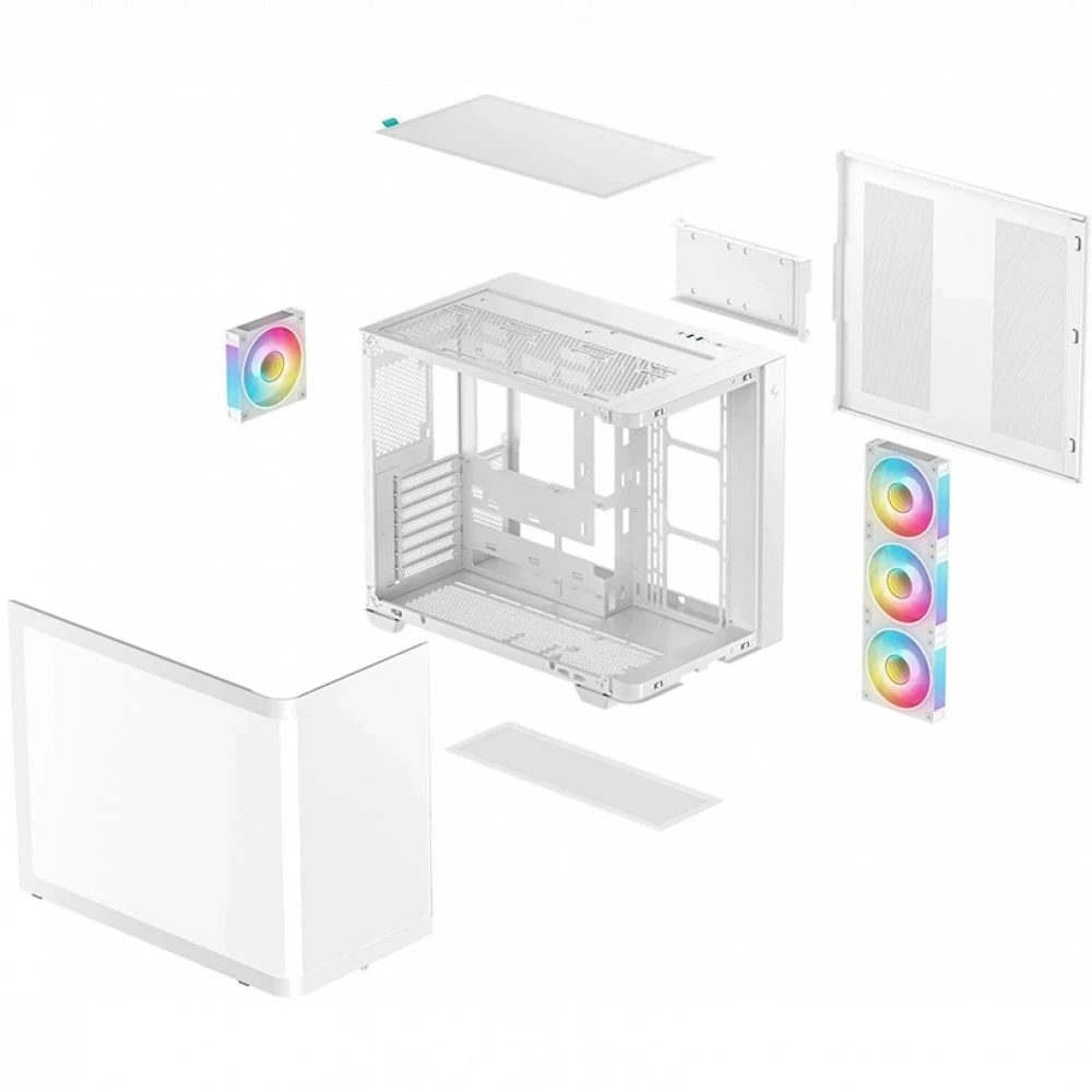 Корпус Deepcool CG530U 4F White R-CG530U-WHAGA4-G Mid-Tower