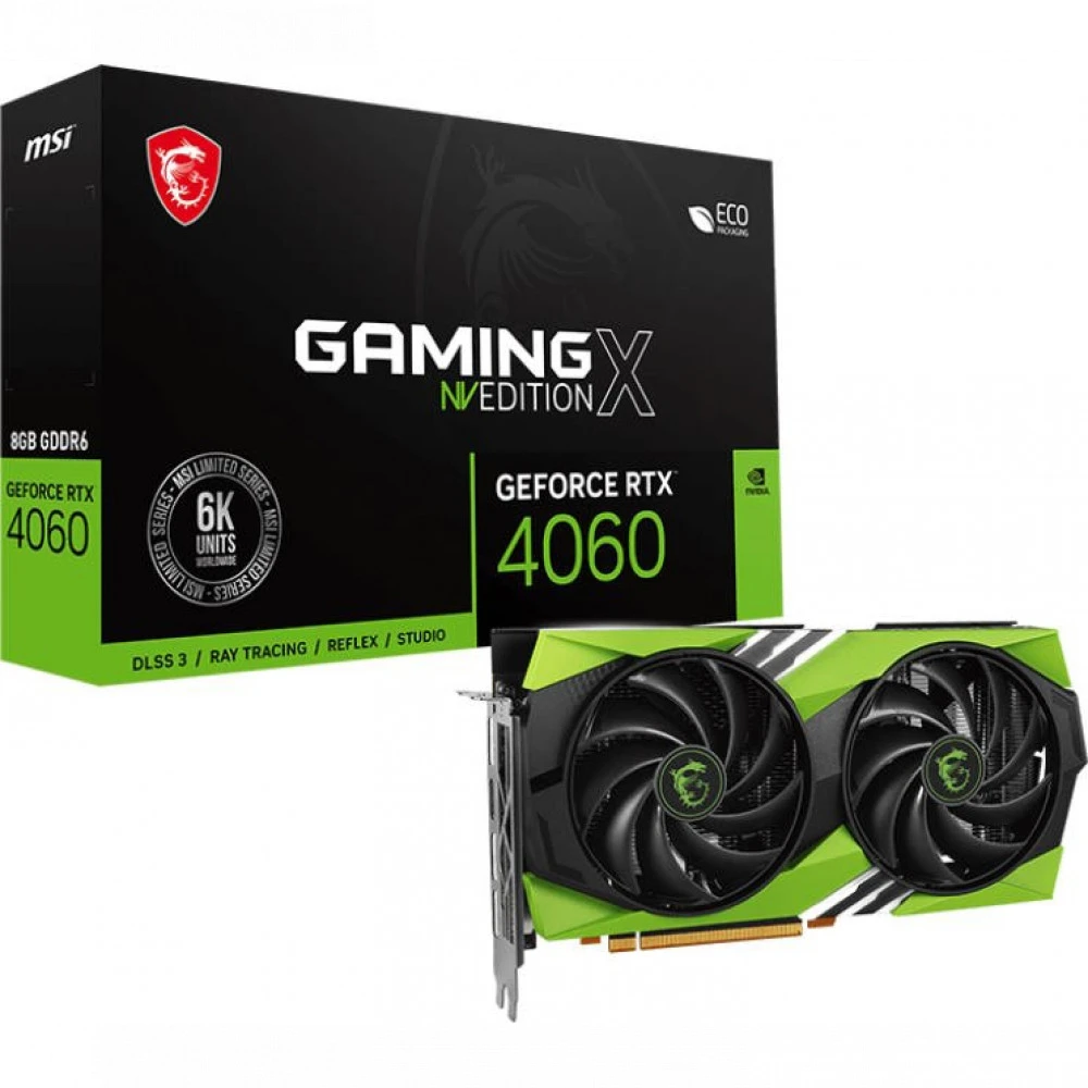 Видеокарта MSI RTX 4060 Gaming X NV Edition 8G RTX 4060 GAMING X NV EDITION 8G 8 ГБ