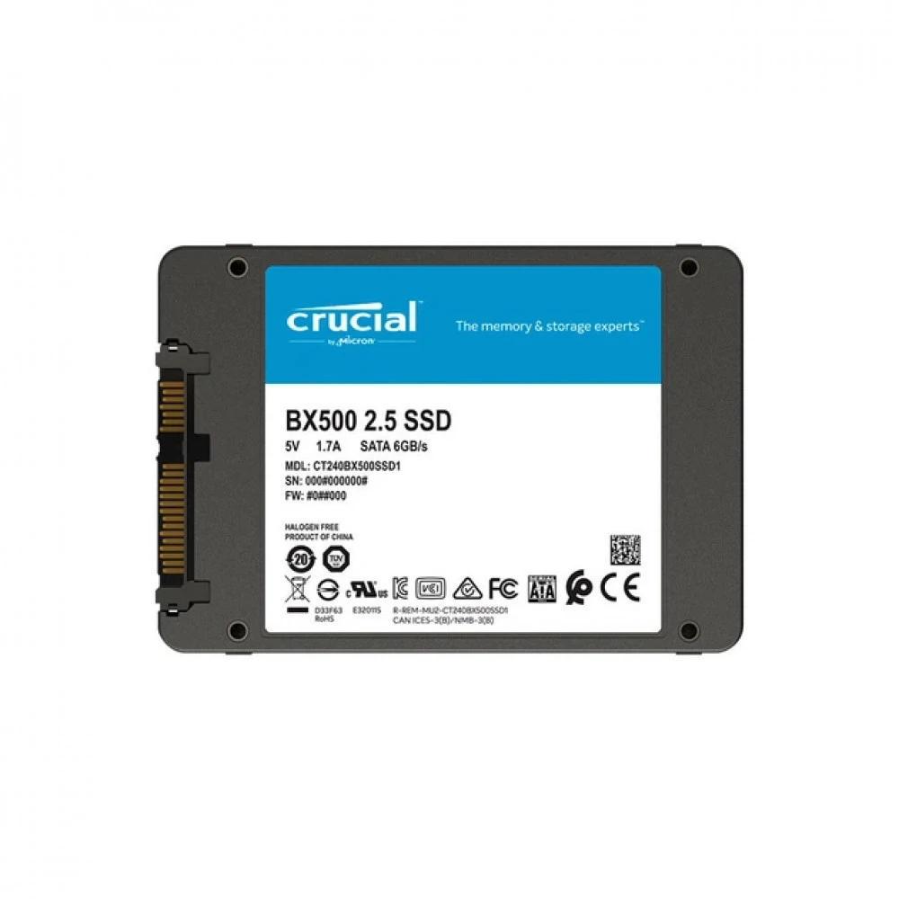Жесткий диск Crucial BX500 CT1000BX500SSD1T SSD (твердотельные), 1 ТБ, 2.5 дюйма, SATA