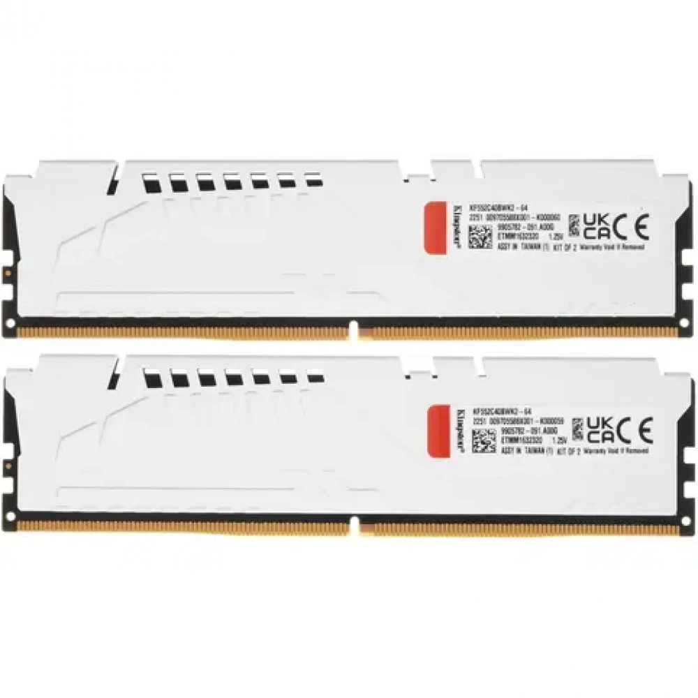 ОЗУ Kingston Fury Beast KF552C40BWK2-64 DIMM, DDR5, 64 Гб (2 х 32 Гб), 5200 МГц