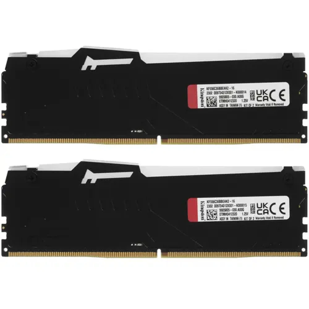 ОЗУ Kingston Fury Beast RGB KF556C36BBEAK2-16 DIMM, DDR5, 16 Гб (2 х 8 Гб), 5600 МГц
