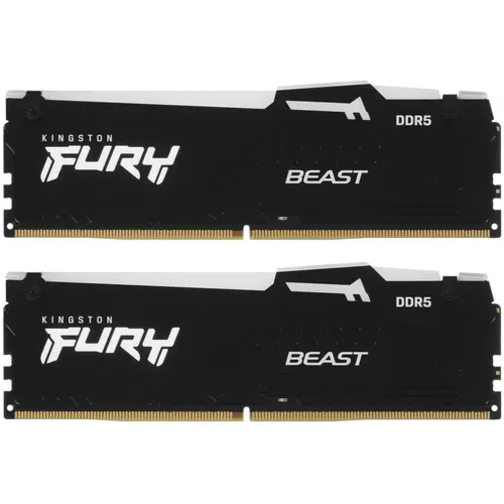ОЗУ Kingston Fury Beast RGB KF556C36BBEAK2-16 DIMM, DDR5, 16 Гб (2 х 8 Гб), 5600 МГц