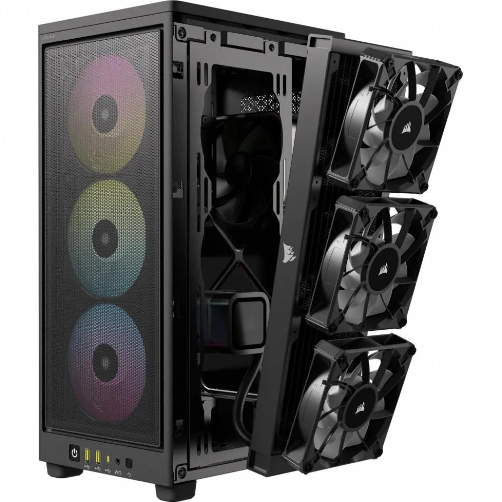 Корпус Corsair iCUE 2000D RGB Airflow Black CC-9011246-WW Mini-Tower