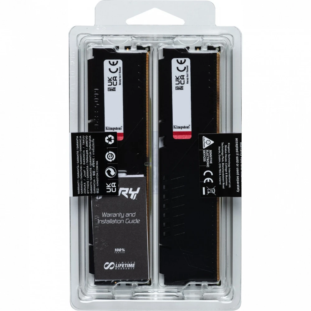 ОЗУ Kingston FURY Beast KF556C36BBEK2-16 DIMM, DDR5, 16 Гб (2 х 8 Гб), 5600 МГц