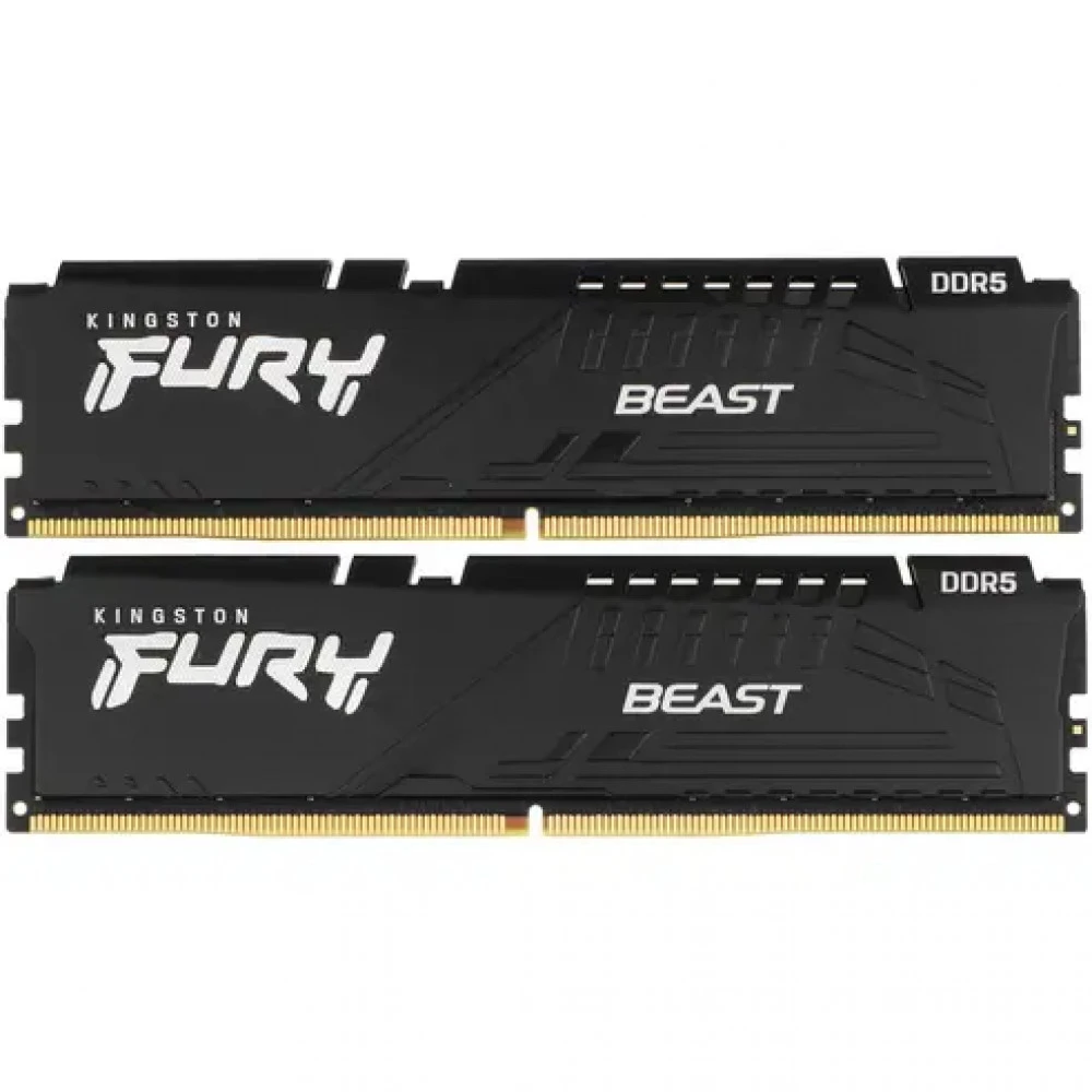ОЗУ Kingston Fury Beast KF556C36BBEK2-64 DIMM, DDR5, 64 Гб (2 х 32 Гб), 5600 МГц