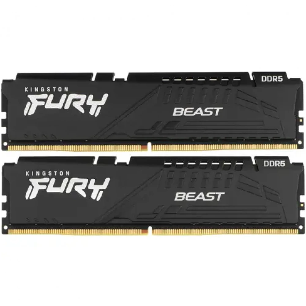 ОЗУ Kingston Fury Beast KF560C36BBEK2-64 DIMM, DDR5, 64 Гб (2 х 32 Гб), 6000 МГц