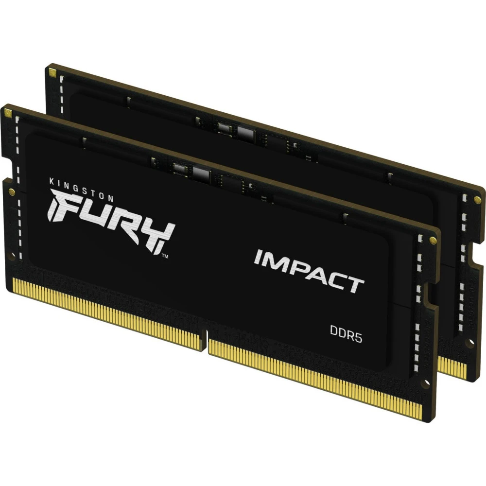 ОЗУ Kingston Fury Impact KF560S38IBK2-32 SO-DIMM, DDR5, 32 Гб (2 х 16 Гб), 6000 МГц