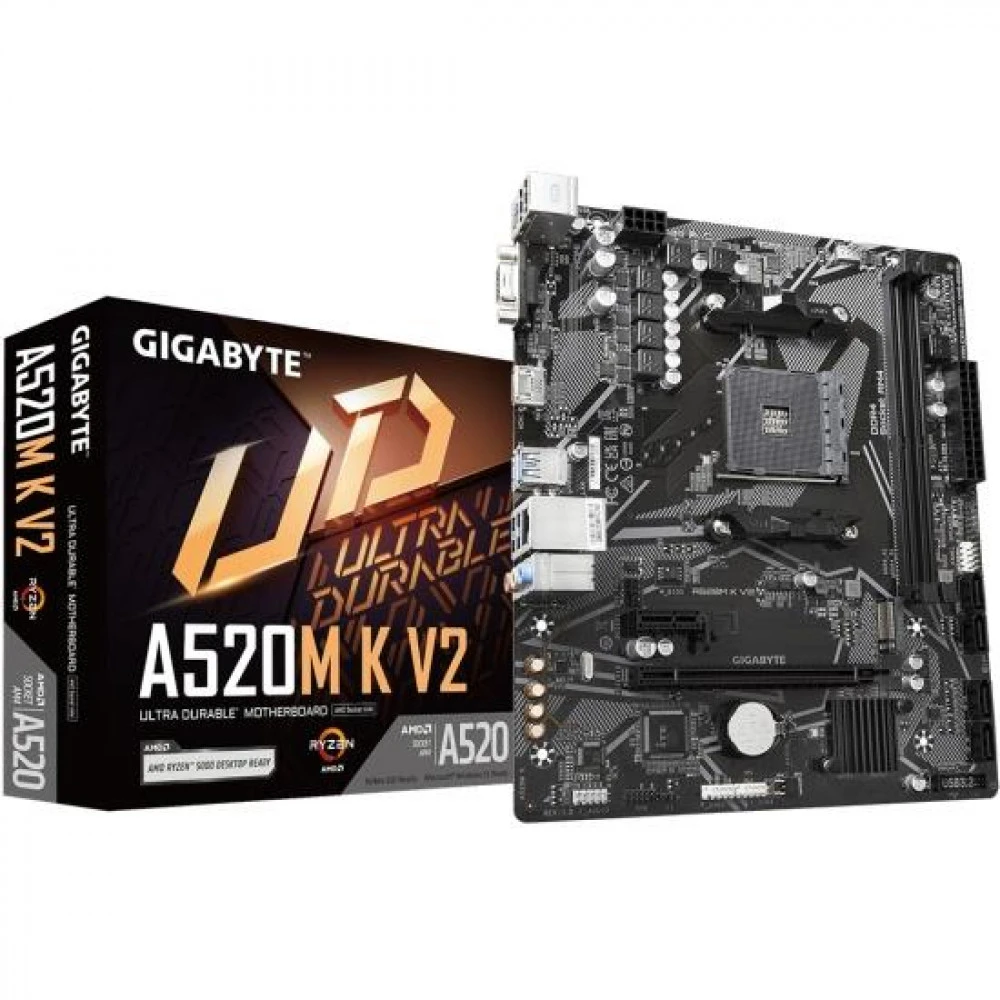 Материнская плата Gigabyte A520M K V2 1.1 Micro-ATX, AMD AM4