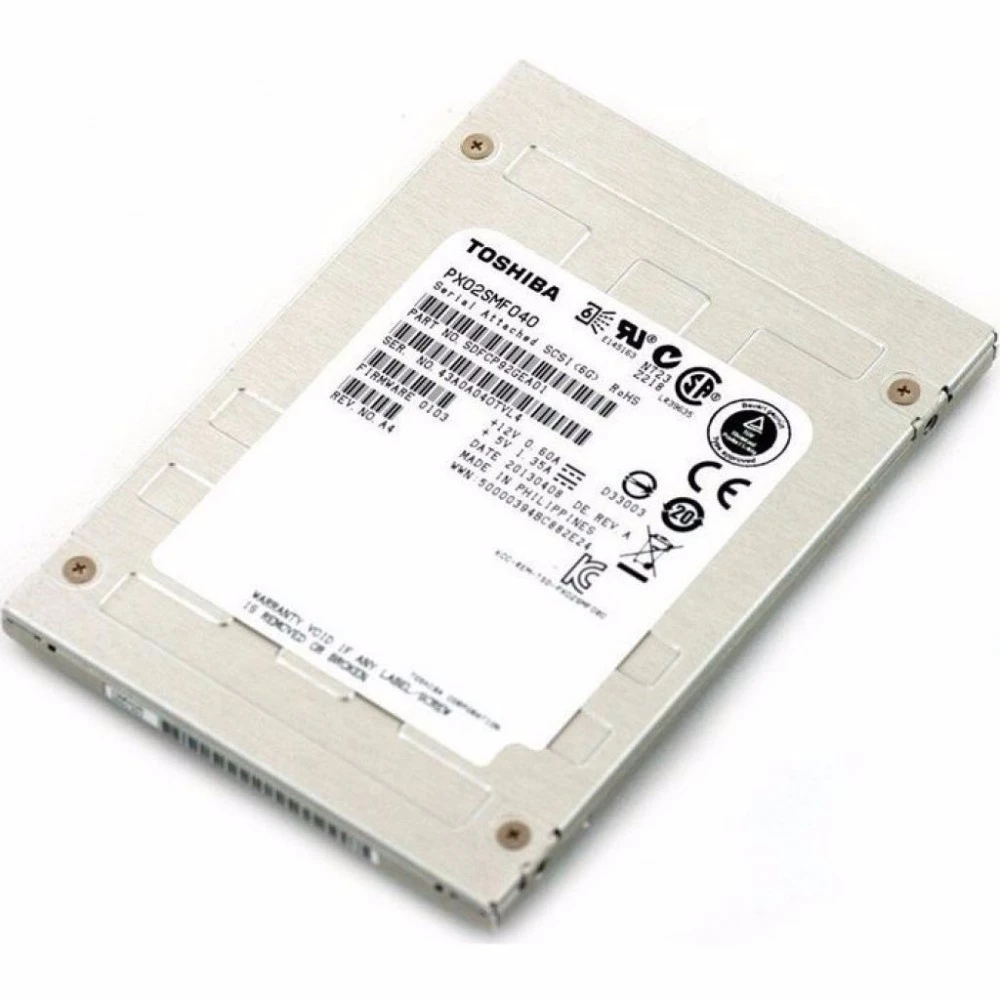 Жесткий диск Toshiba Phoenix-M2R PX02SMF040 SSD (твердотельные), 400 ГБ, 2.5 дюйма, SAS