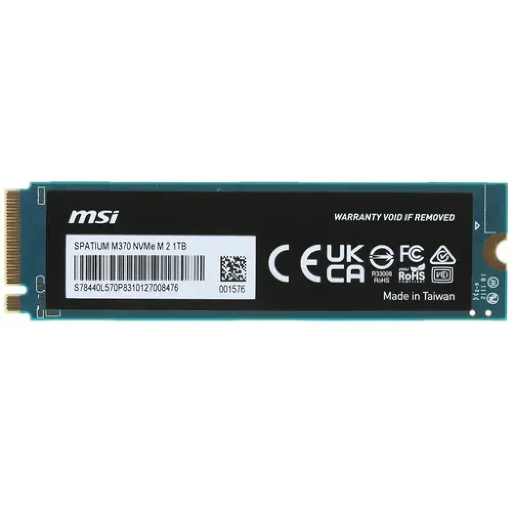 Жесткий диск MSI SPATIUM M370 S78-4409P50-P83 SSD (твердотельные), 256 ГБ, M.2, PCIe