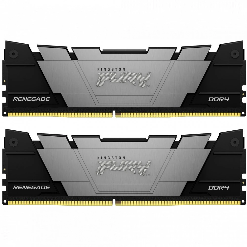 ОЗУ Kingston Fury Renegade Black KF432C16RB2K2/64 DIMM, DDR4, 64 Гб (2 х 32 Гб), 3200 МГц