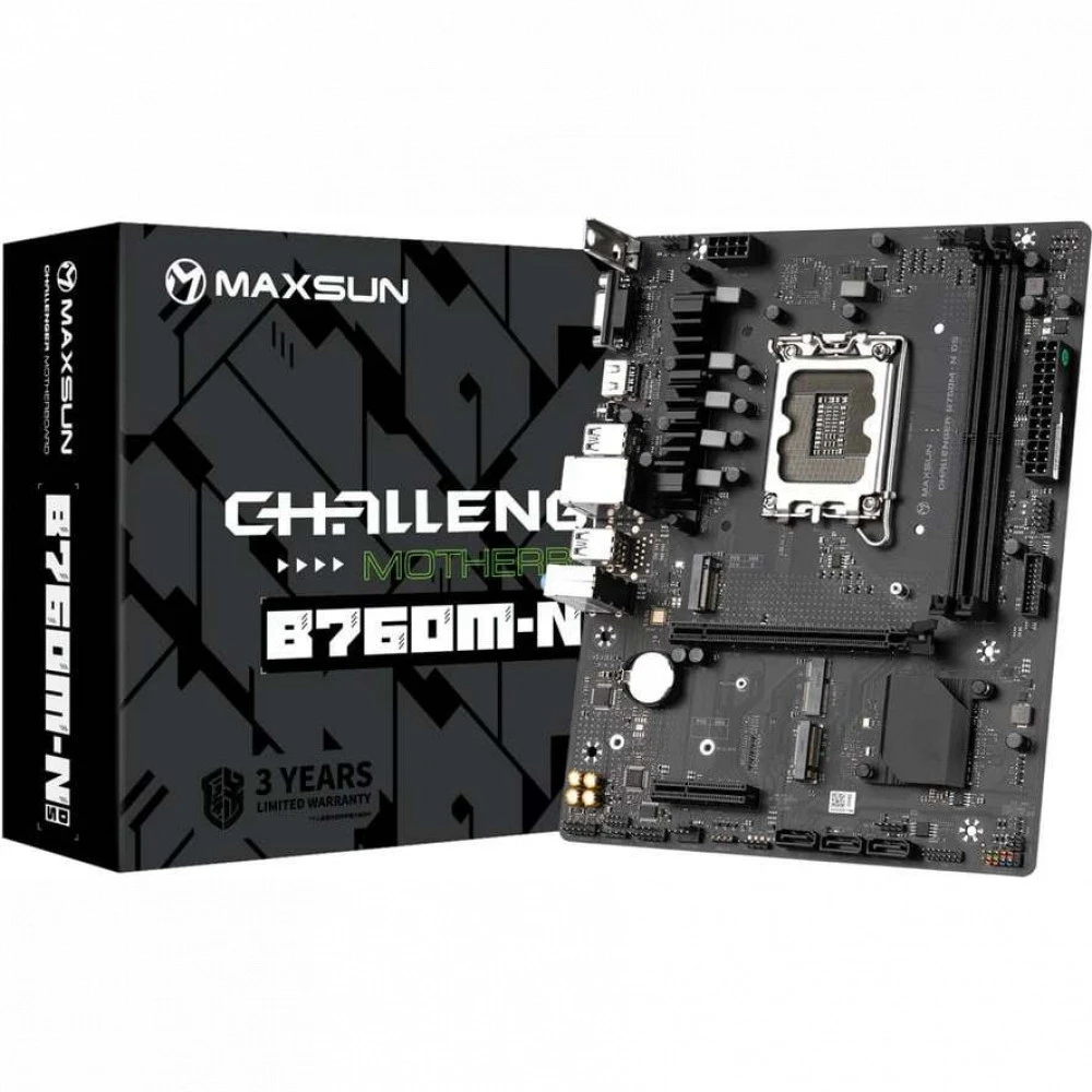 Материнская плата Maxsun  MS-Challenger B760M-N D5 V2 Micro-ATX, LGA 1700