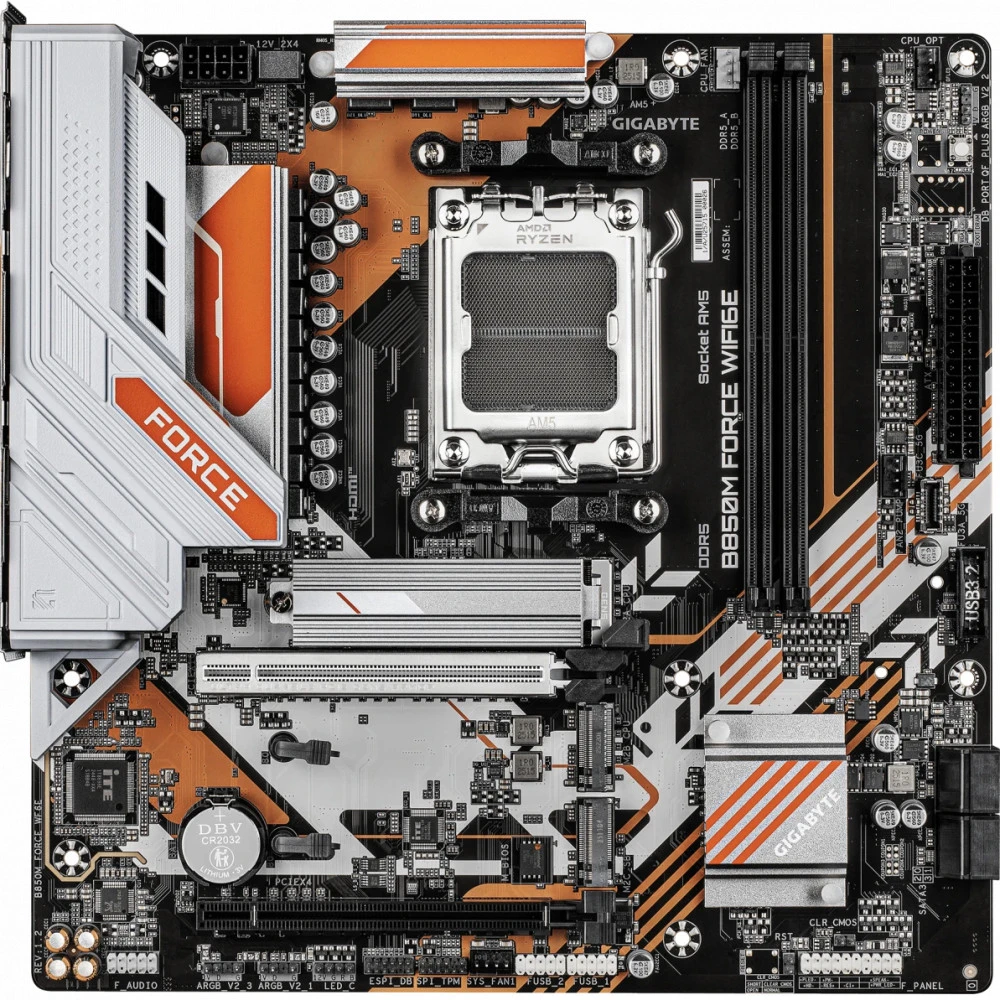 Материнская плата Gigabyte B850M Force WIFI6E rev. 1.2 Micro-ATX, AMD AM5