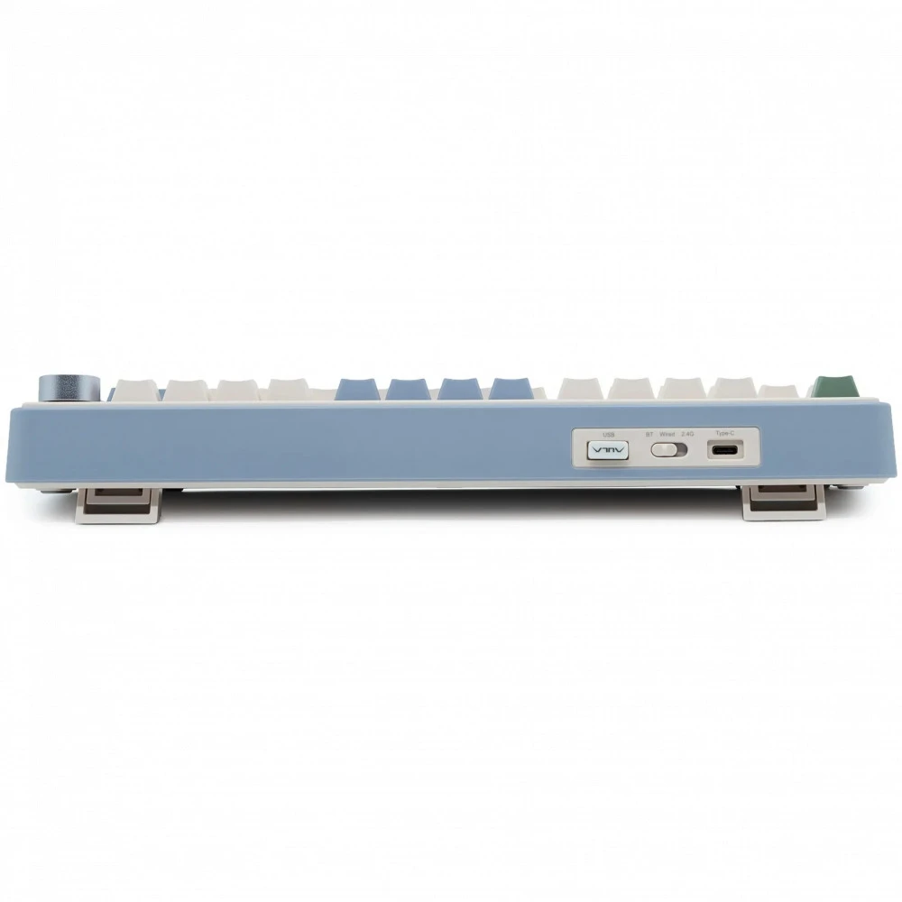 Клавиатура Aula F75 Purple+Beige+Green Gray Wood V3 Беспроводная, Bluetooth