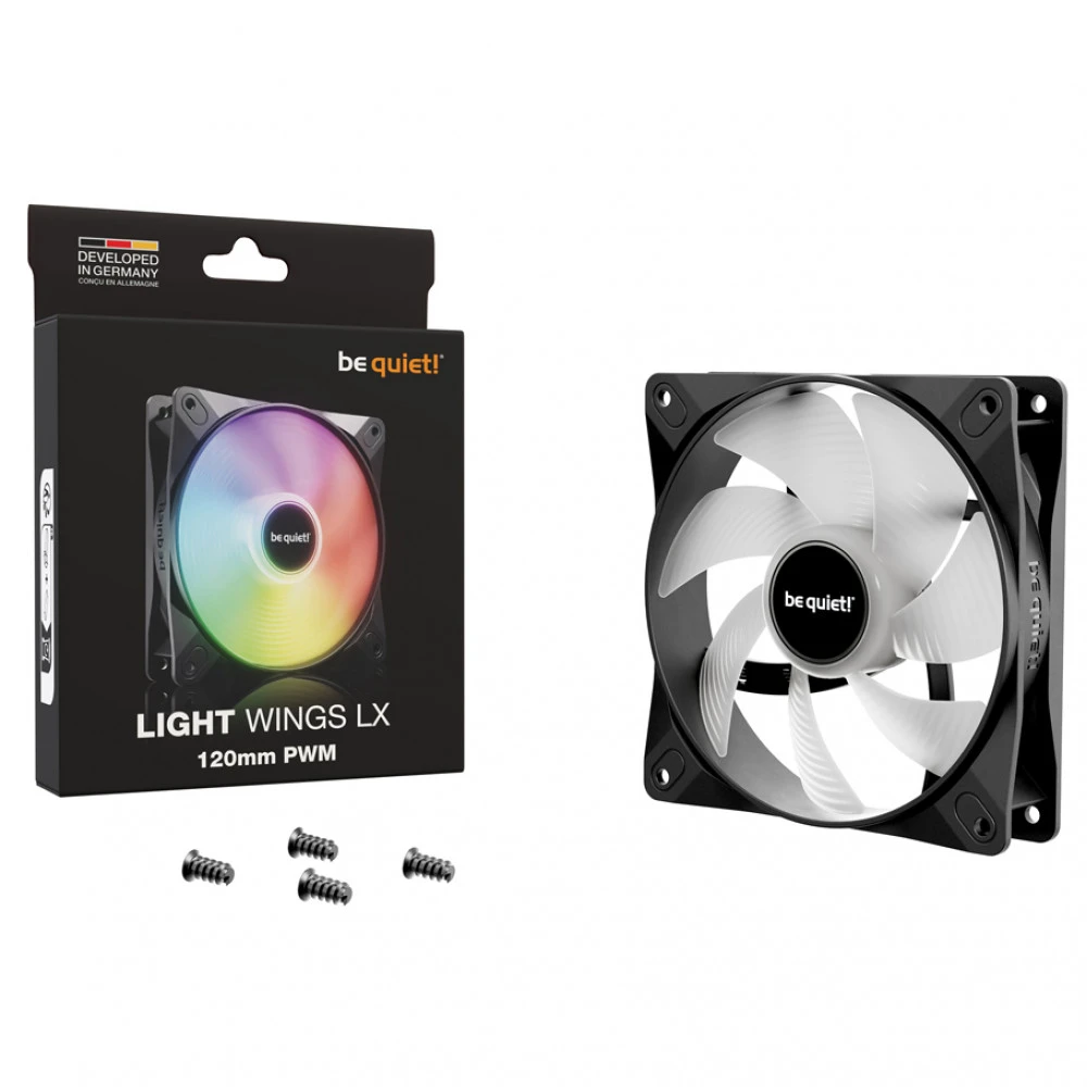 Система охлаждения be quiet! LIGHT WINGS LX 120mm PWM Reverse Black BL132 Для системного блока