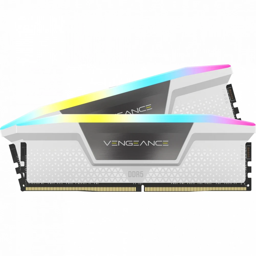 ОЗУ Corsair Vengeance RGB CMH64GX5M2B6000C40W DIMM, DDR5, 64 Гб (2 х 32 Гб), 6000 МГц