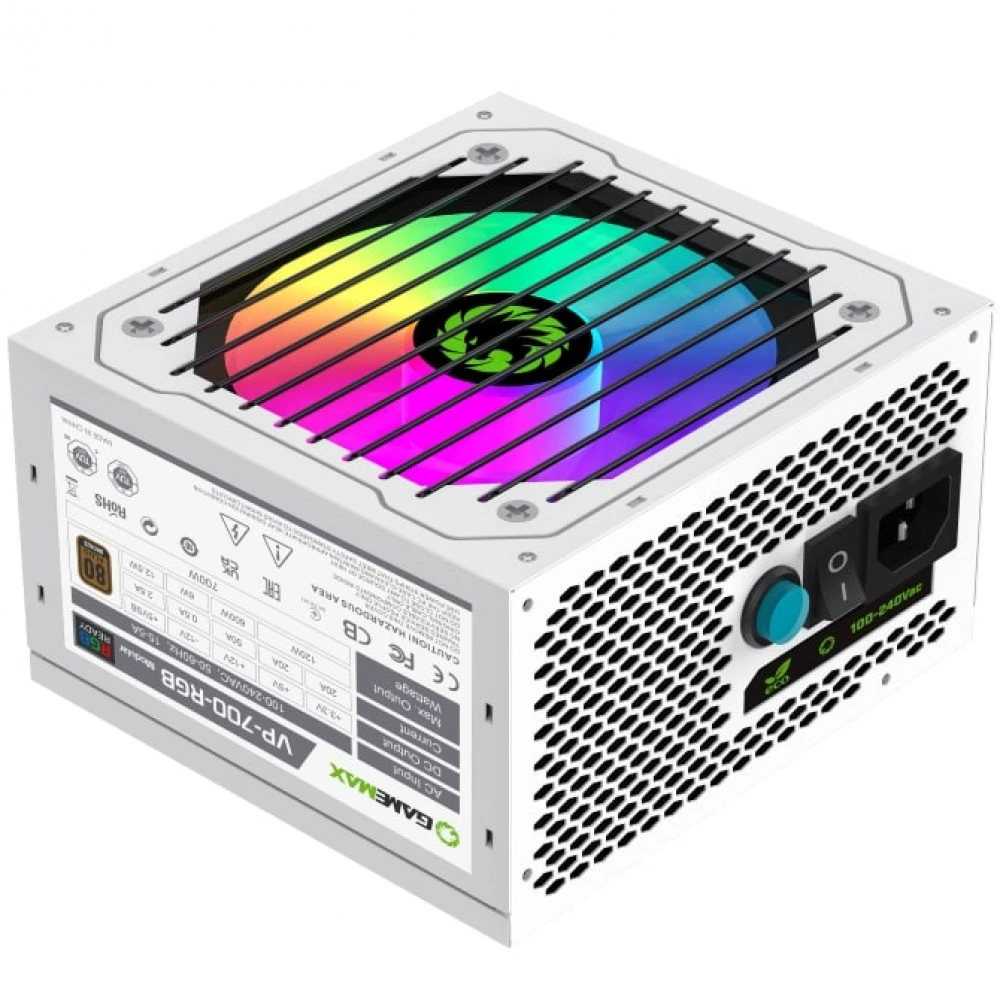 Блок питания GameMax VP Gamer Modular White VP-700-RGB-M/WHITE 700 Вт, 80+ Bronze