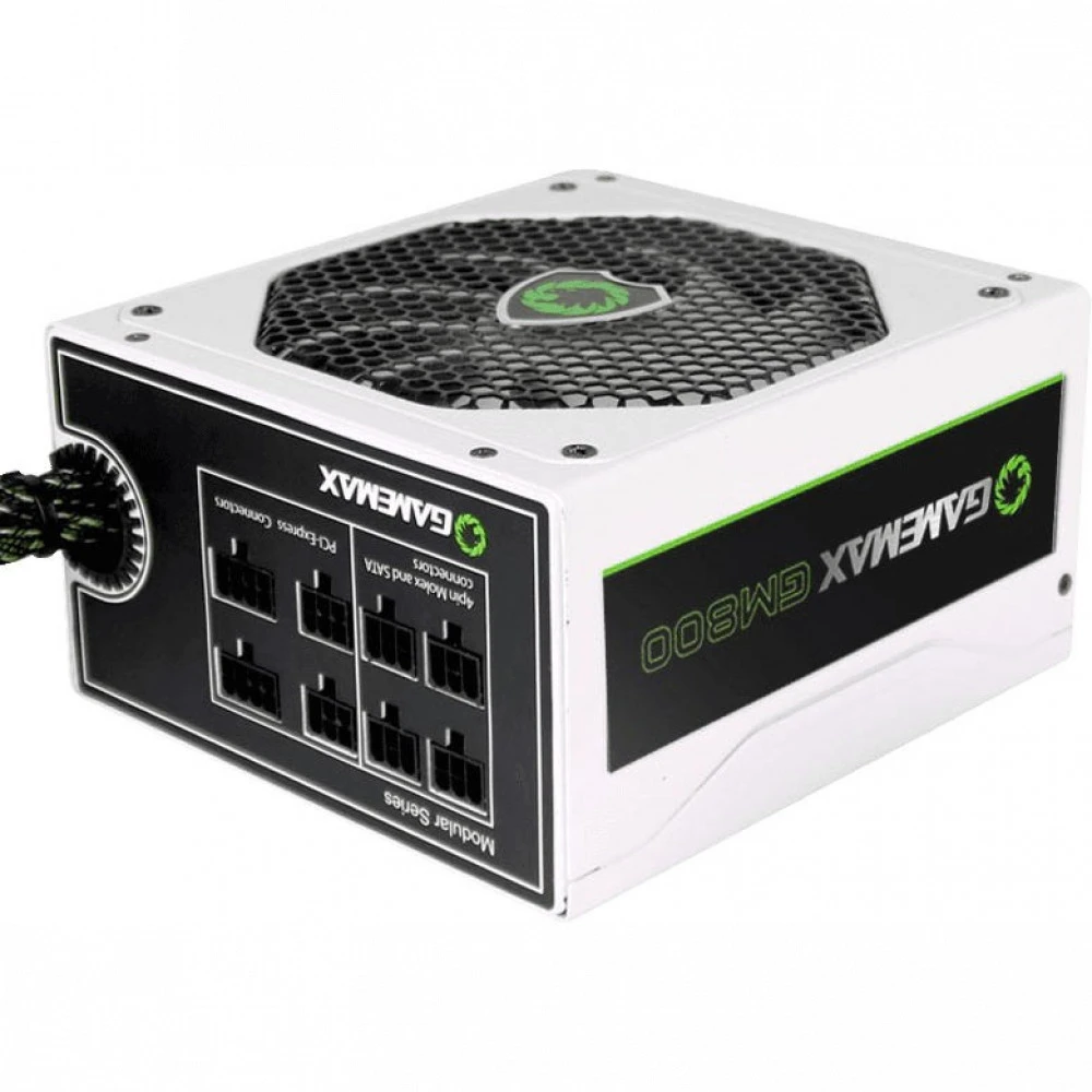 Блок питания GameMax GM-800 White GM-800 WHITE 800 Вт, 80+ Bronze