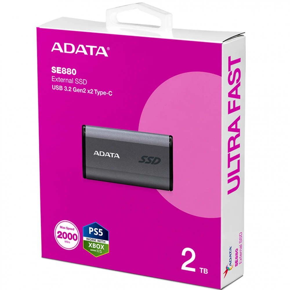 Внешние накопители ADATA SE880 AELI-SE880-2TCGY 2 ТБ