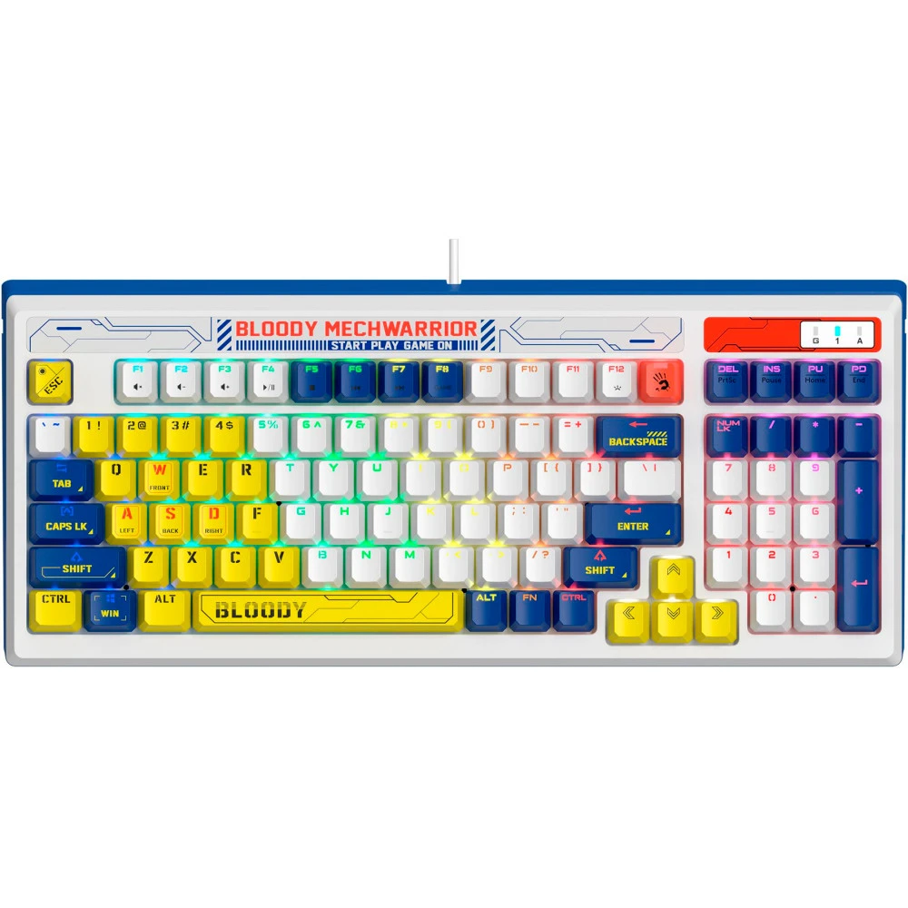 Клавиатура A4Tech Bloody B950 Blue B950/BLUE Проводная, USB