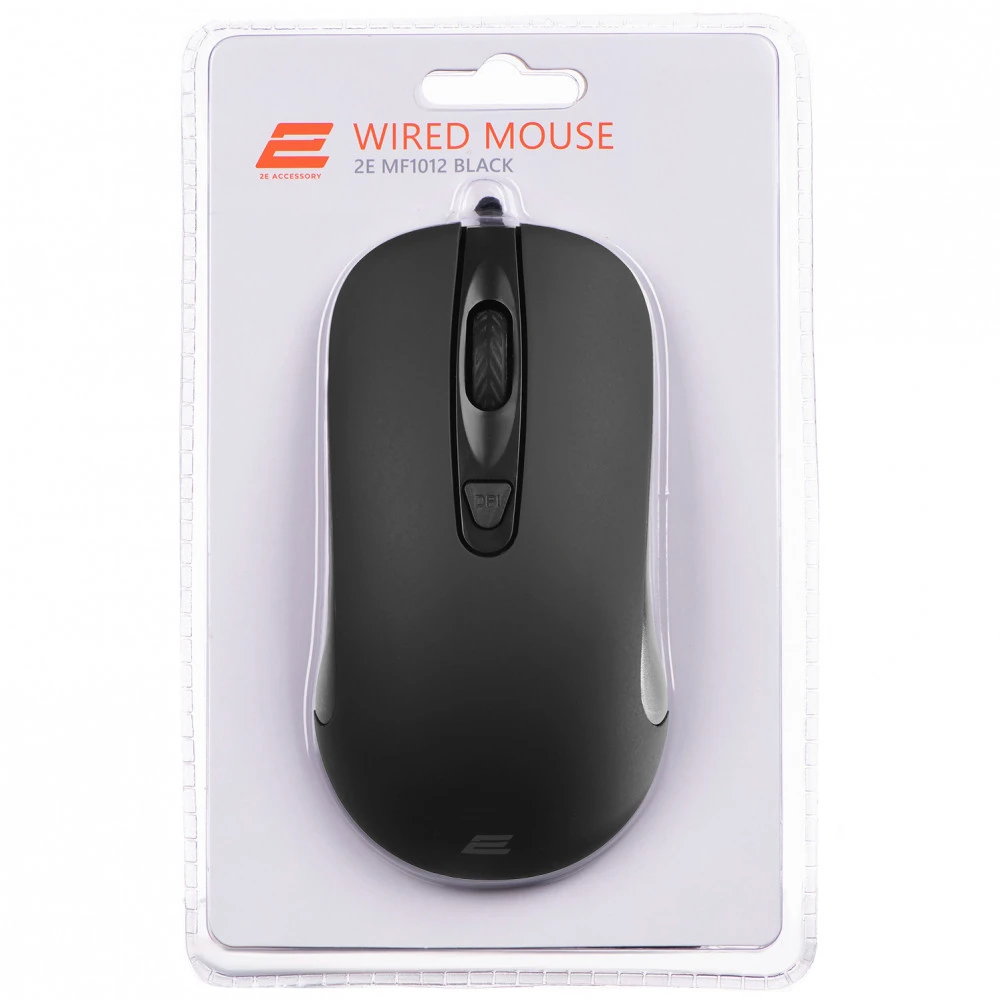 Мышь 2E MF1012 USB 2E-MF1012UB Бюджетные, Проводная