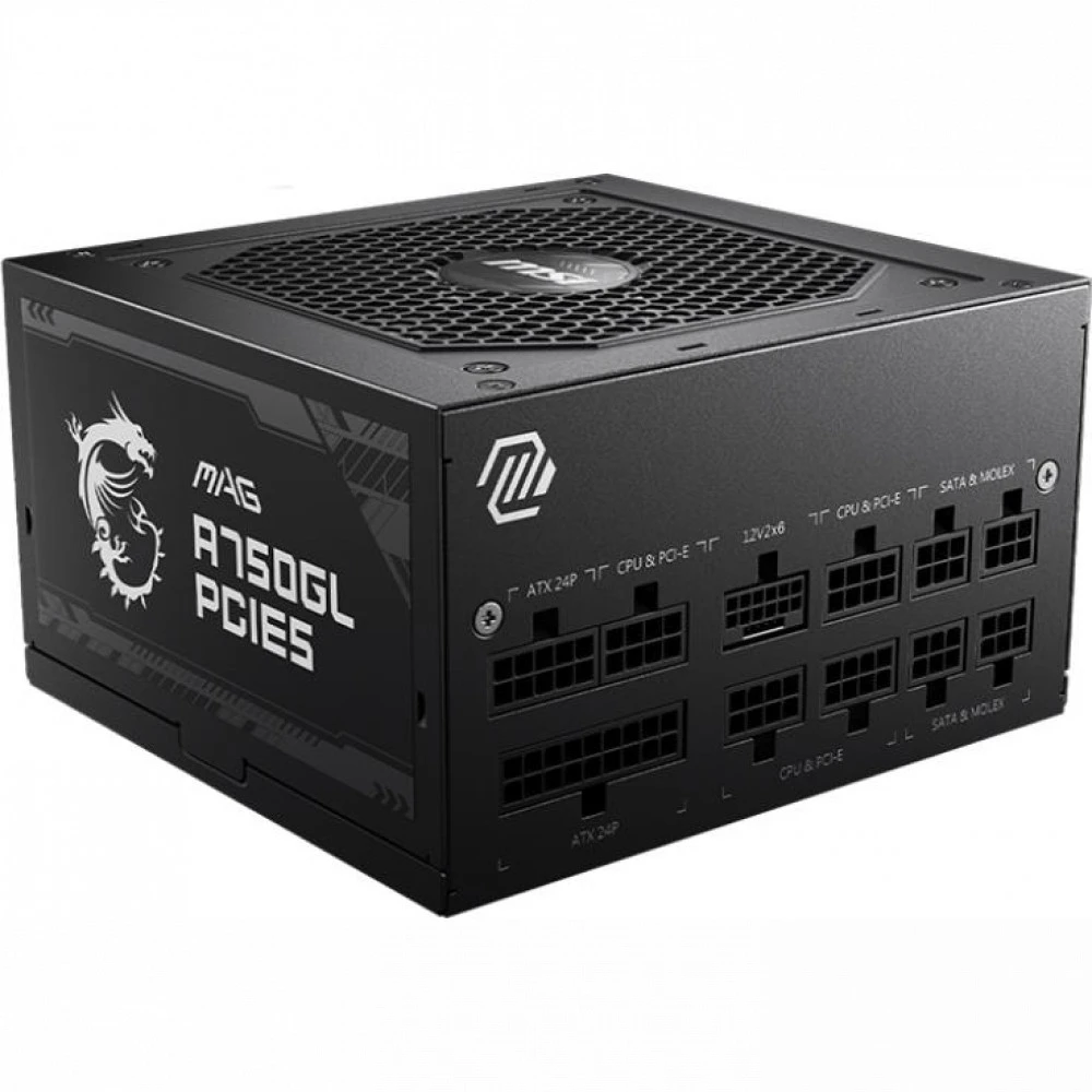Блок питания MSI MAG A750GL PCIE5 750 Вт, 80+ Gold