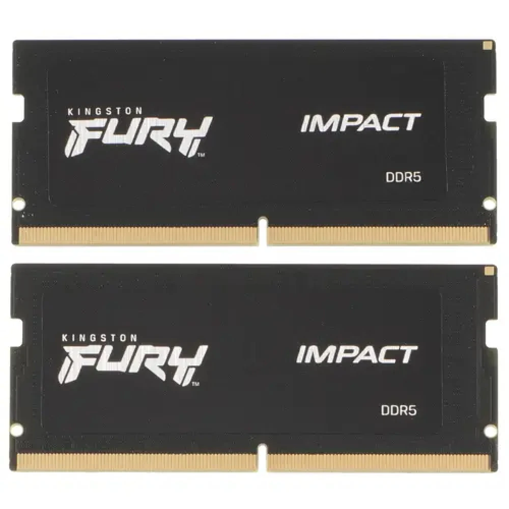 ОЗУ Kingston FURY Impact KF548S38IBK2-32 SO-DIMM, DDR5, 32 Гб (2 х 16 Гб), 4800 МГц