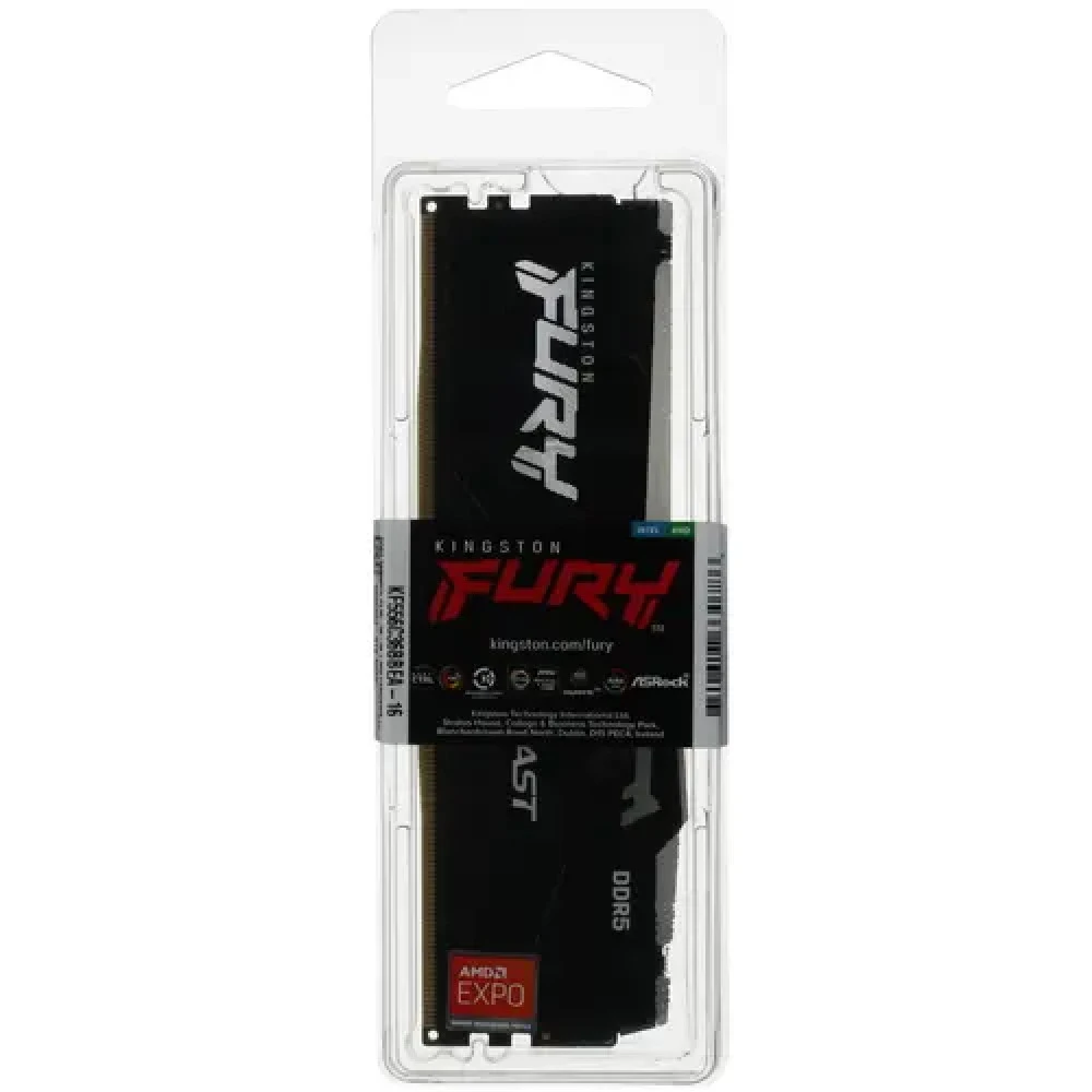 ОЗУ Kingston FURY Beast Black AMD RGB KF556C36BBEA-16 DIMM, DDR5, 16 Гб, 5600 МГц