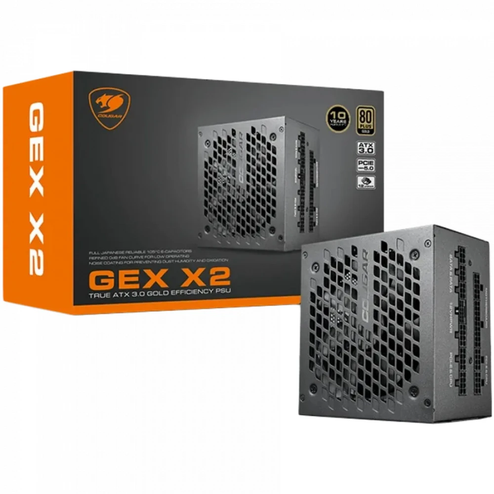 Блок питания Cougar GEX X2 1000 CGR GEX X2 1000 1000 Вт, 80+ Gold