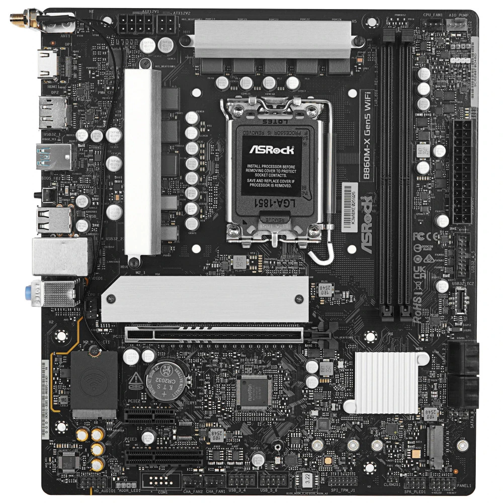Материнская плата ASRock B860M-X Gen5 WiFi Micro-ATX, LGA 1851