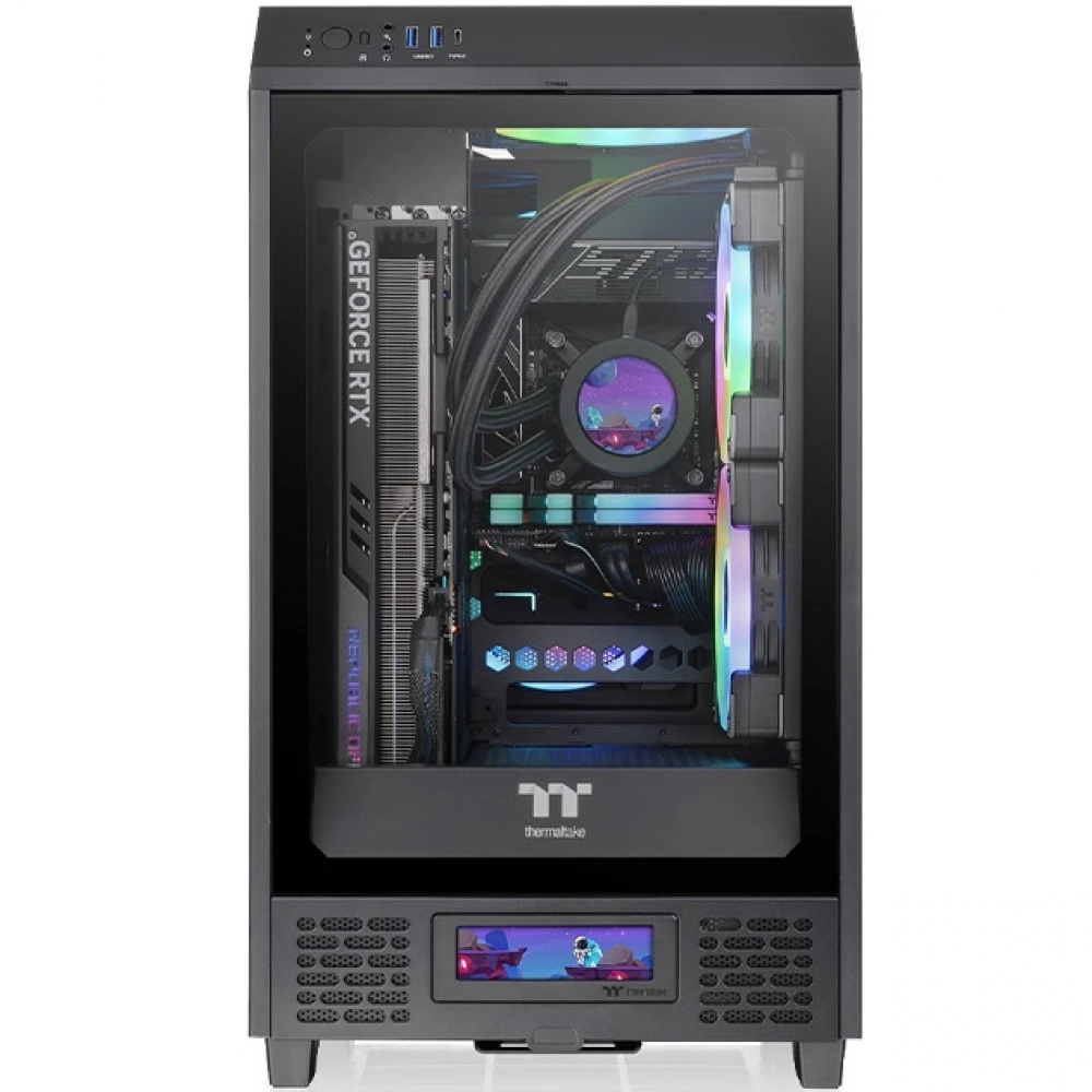 Аксессуар для ПК и Ноутбука Thermaltake ЖК-панель для Tower 200 Series Black AC-066-OO1NAN-A1 LCD панель для корпуса