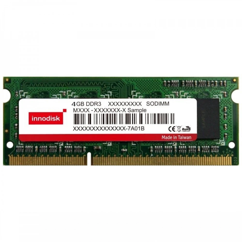 ОЗУ Innodisk M3S0 M3S0-4GMJDLPC SO-DIMM, DDR3, 4 Гб, 1600 МГц