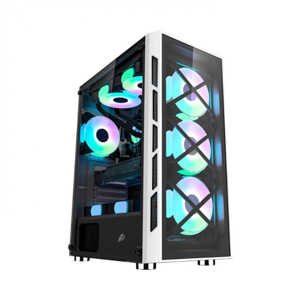 Корпус 1STPLAYER XP-G-WH-4F2WC3 Mid-Tower
