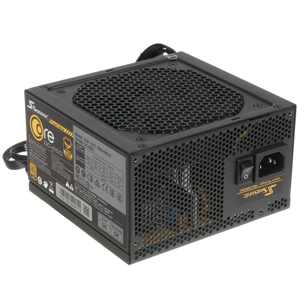 Блок питания Seasonic CORE GC-650 650 Вт, 80+ Gold