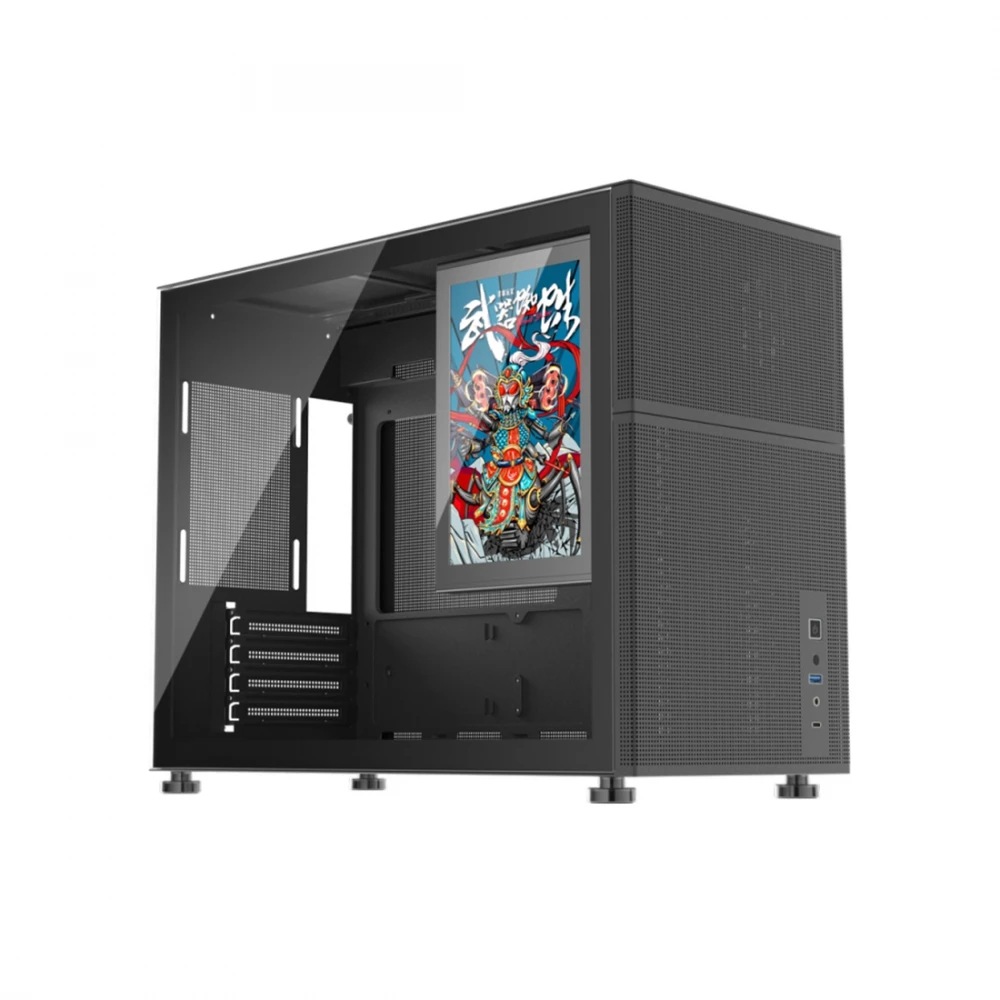 Корпус 1STPLAYER Mi6-EV-BK Mini-Tower