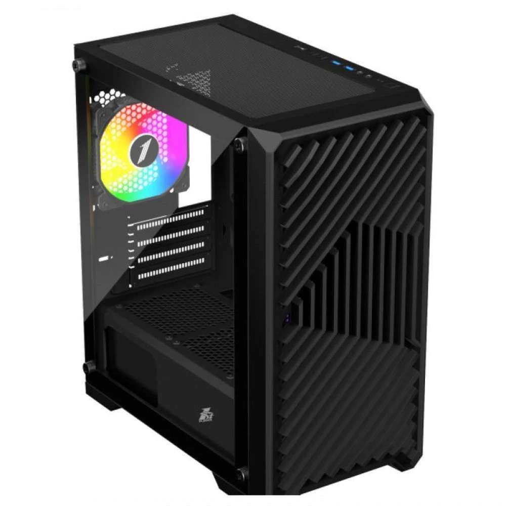 Корпус 1STPLAYER T5-BK-4F2C3 Mini-Tower