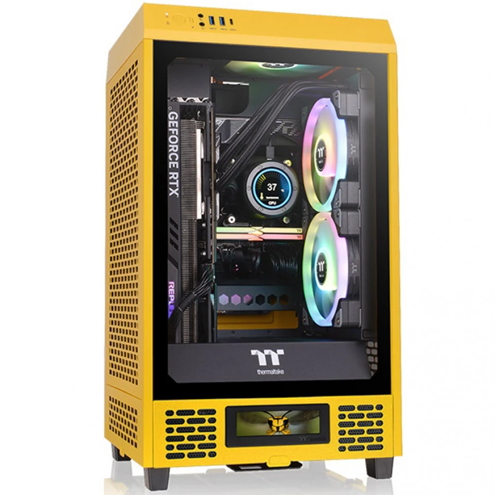 Корпус Thermaltake The Tower 200 Bumblebee CA-1X9-00S4WN-00 Mini-Tower