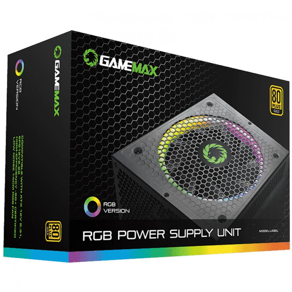 Блок питания GameMax RGB750 PRO Gold 214007500004 750 Вт, 80+ Gold