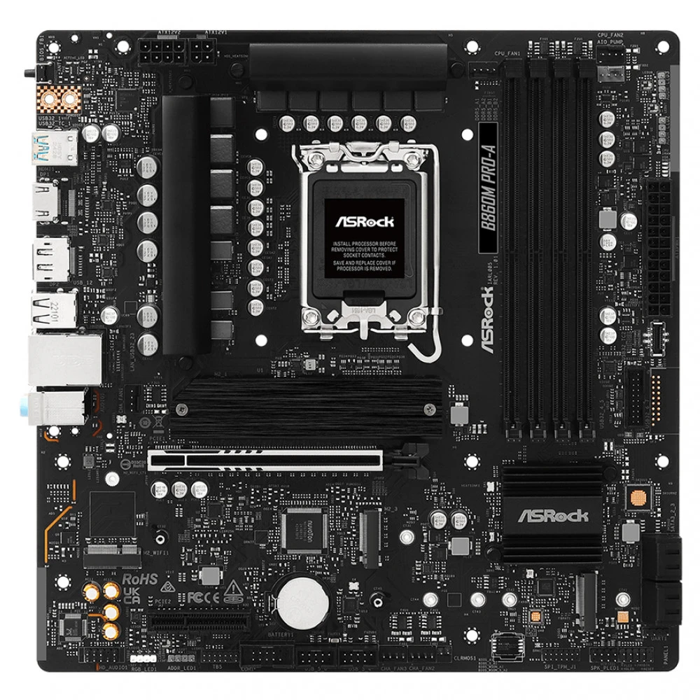 Материнская плата ASRock B860M PRO-A Micro-ATX, LGA 1851