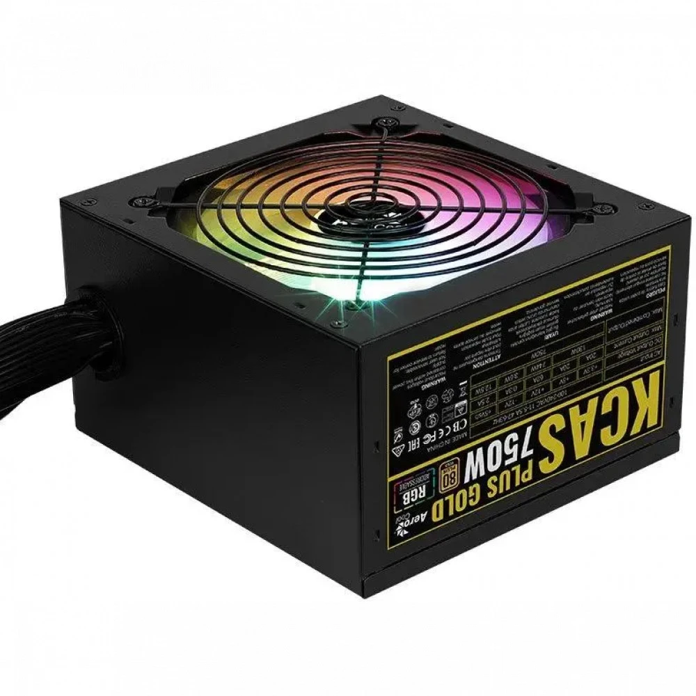 Блок питания Aerocool KCAS PLUS GOLD 750W RGB 750 Вт, 80+ Gold