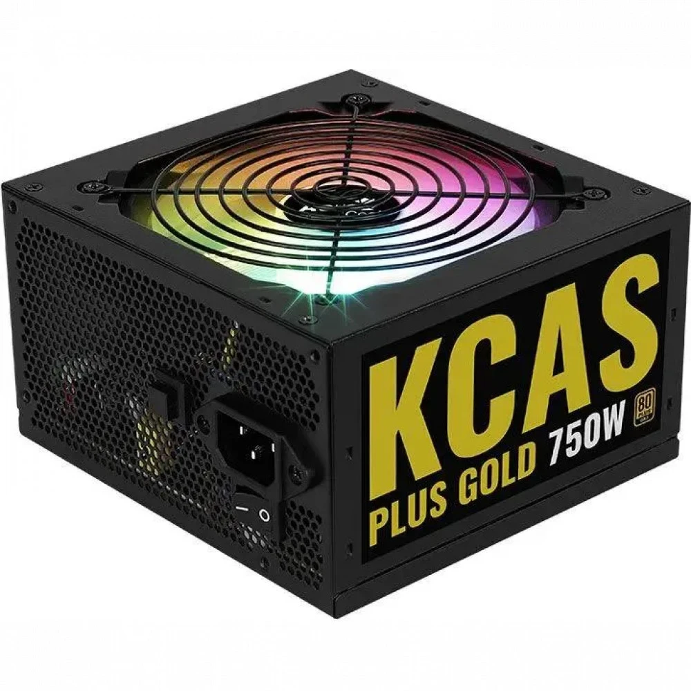 Блок питания Aerocool KCAS PLUS GOLD 750W RGB 750 Вт, 80+ Gold