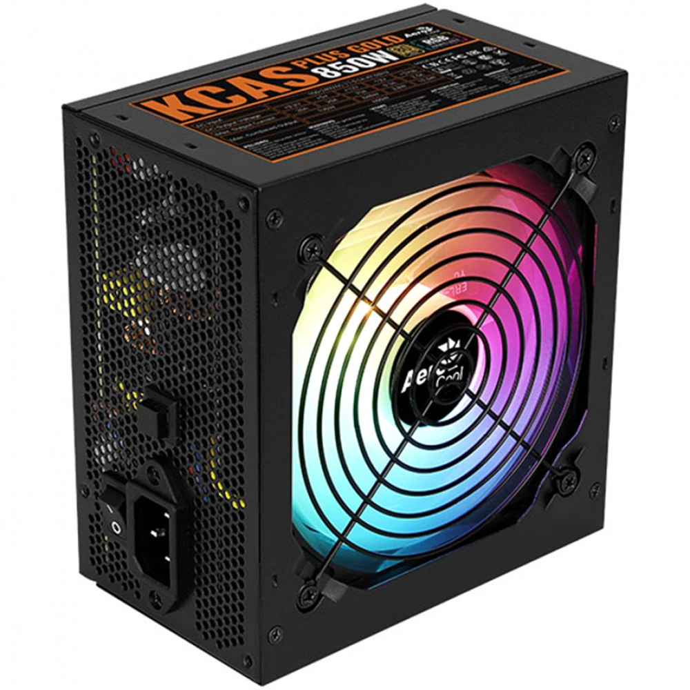 Блок питания Aerocool KCAS PLUS GOLD 850W RGB 850 Вт, 80+ Gold