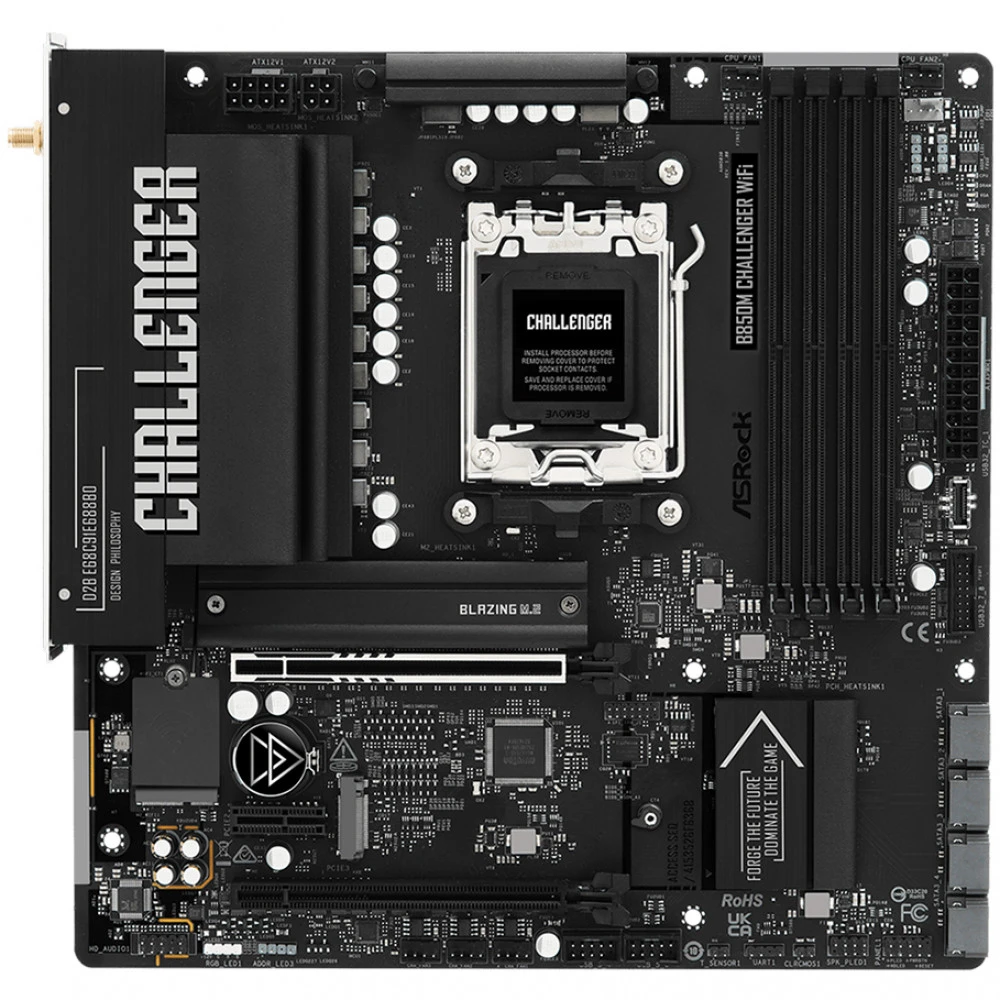 Материнская плата ASRock B850M Challenger WiFi B850M_Challenger_WiFi Micro-ATX, AMD AM5