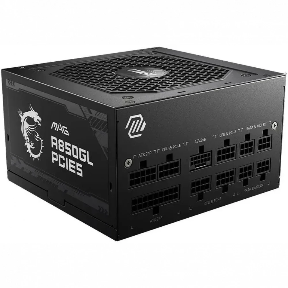 Блок питания MSI MAG A850GL PCIE5, 850W 306-7ZP8A11-CE0 850 Вт, 80+ Gold