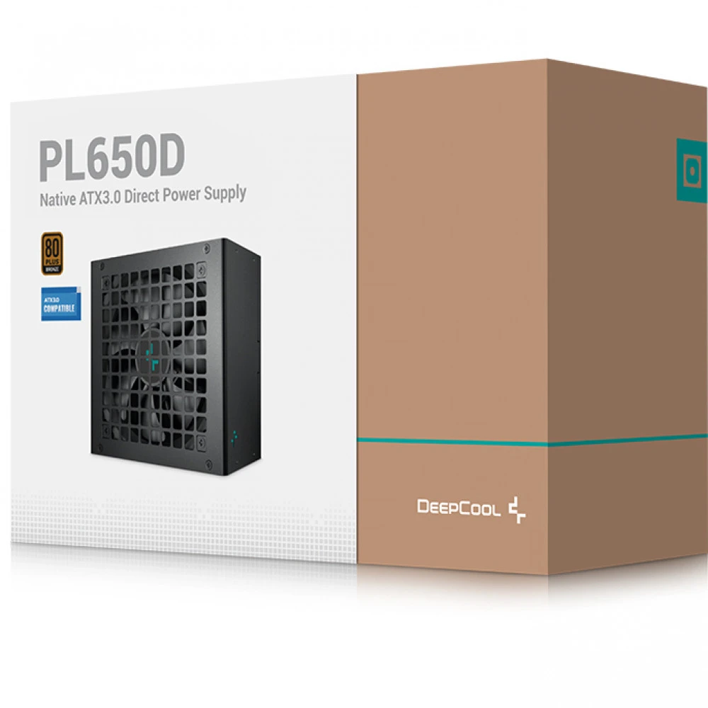 Блок питания Deepcool PL650D R-PL650D-FC0B-EU 650 Вт, 80+ Bronze