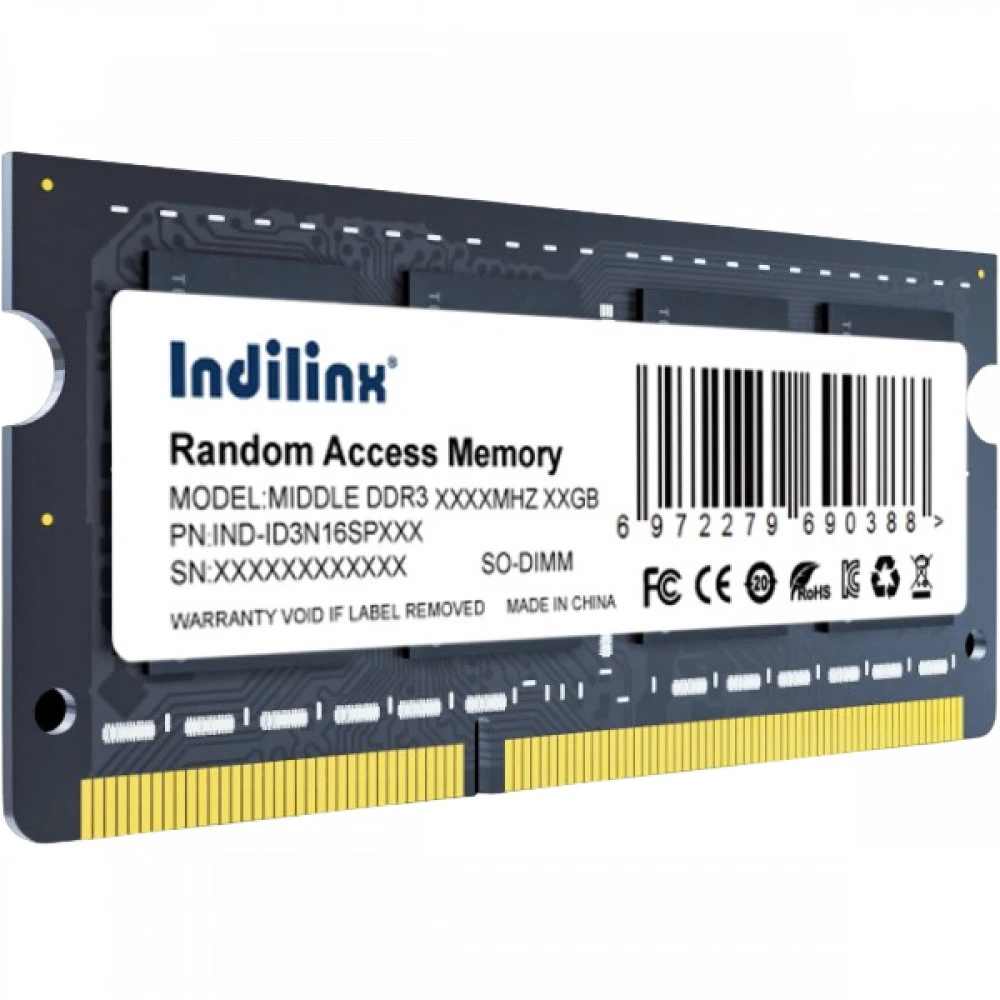 ОЗУ Indilinx IND-ID3N16SP04X DIMM, DDR3, 4 Гб, 1600 МГц