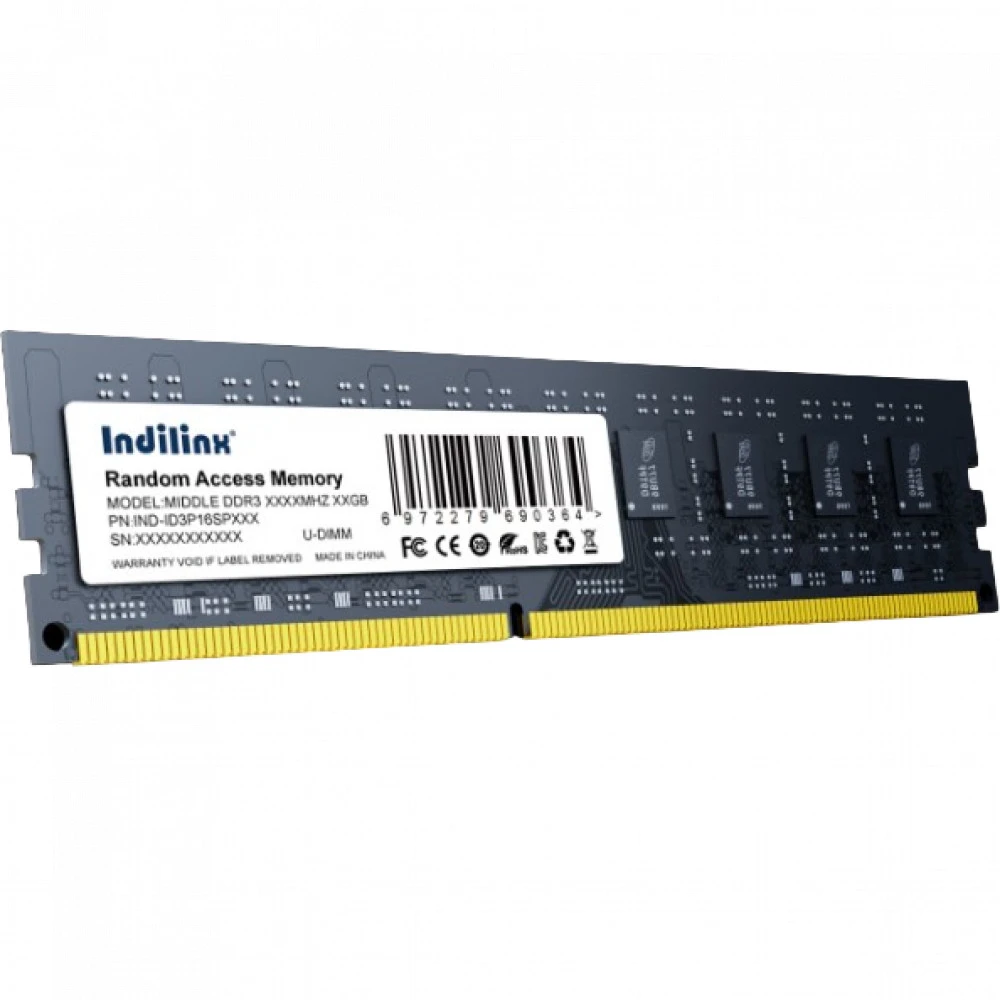 ОЗУ Indilinx IND-ID3P16SP04X DIMM, DDR3, 4 Гб, 1600 МГц
