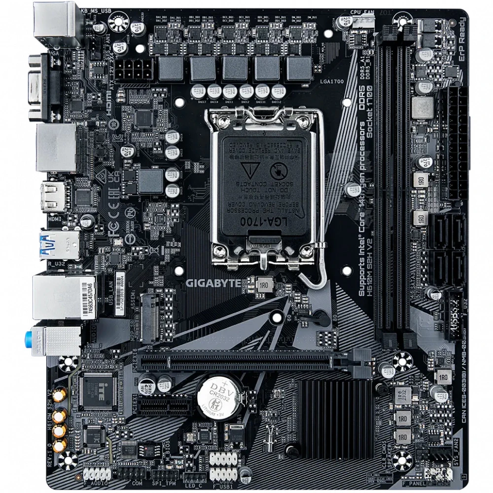 Материнская плата Gigabyte H610M S2H V2 H610M S2H V2 (REV1.0) Micro-ATX, LGA 1700